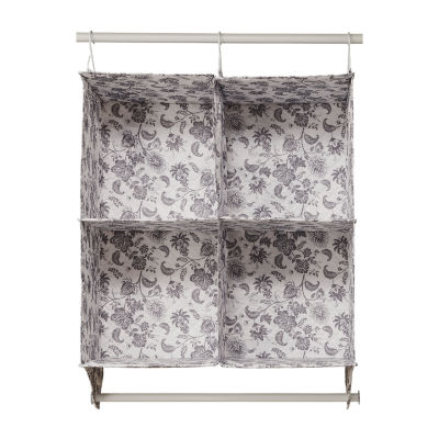 Martha Stewart Floral 4-Compartment Hanging Organizers