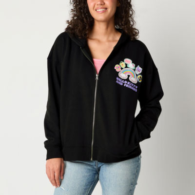 Juniors Womens Long Sleeve Hello Kitty Zipper Hoodie