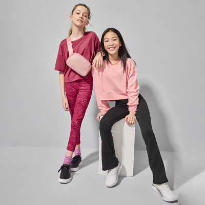 Xersion Little & Big Kid Girls Crew Neck Short Sleeve Active T-Shirt