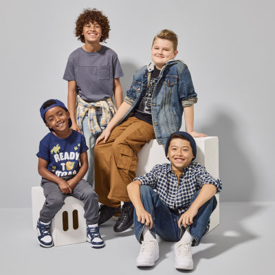 Thereabouts Little & Big Kid Boys Crew Neck Short Sleeve T-Shirt