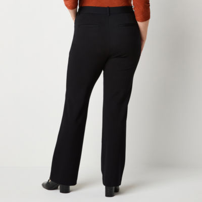 Liz Claiborne Emma Tailored Ponte Classic Fit Flare Trouser