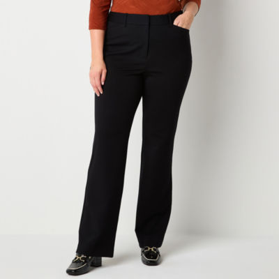 Liz Claiborne Emma Tailored Ponte Classic Fit Flare Trouser