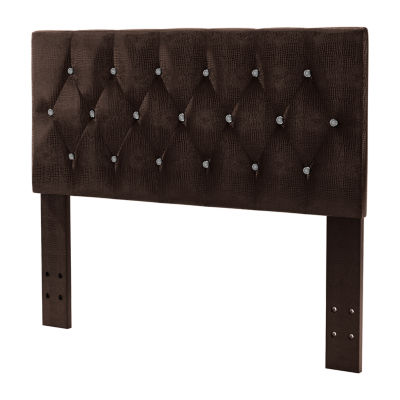 Faux Leather Upholstered Tufted Headboard - Full/Queen