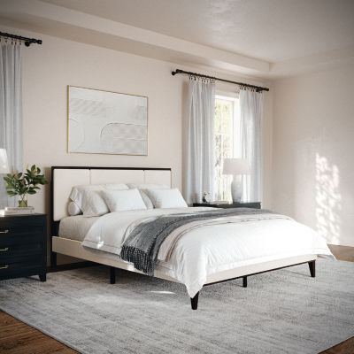 Martha Stewart Jett Upholstered Platform Bed