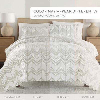 Casual Comfort Ultra Soft Alps Chevron Duvet Set