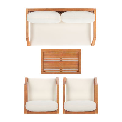 Safavieh Dren Collection 4-pc. Conversation Set Weather Resistant