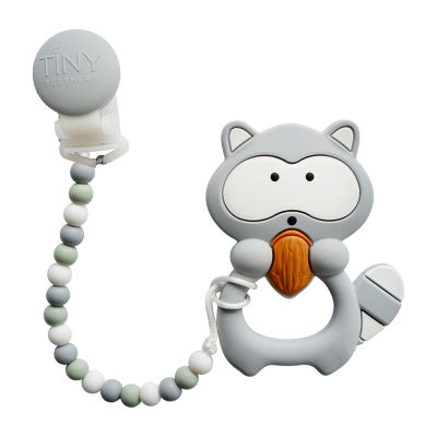 3 Stories Trading Company Silicone Pacifier Clip Teether, Color ...