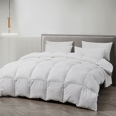 Serta White Feather/Down Comforter, One Size, White