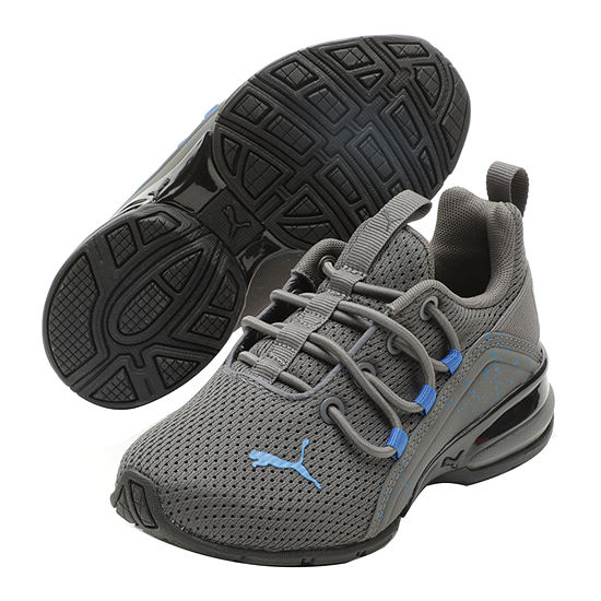 Puma Axelion Spirit Little Boys Training Shoes, Color: Gray Blue Black - JCPenney