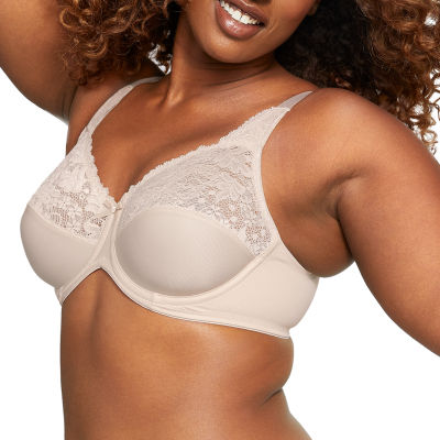 Bali Lilyette Comfort Lace Full Coverage Underwire Minimizer Bra 0428