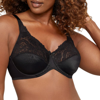 Bali Lilyette Comfort Lace Full Coverage Underwire Minimizer Bra 0428