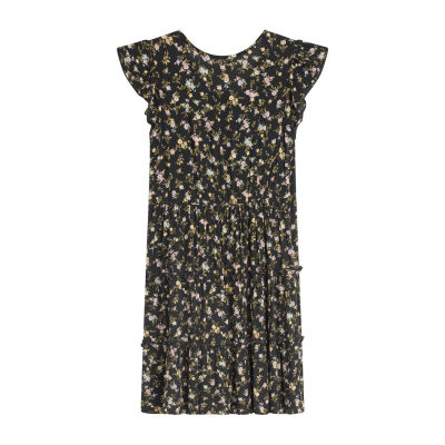 Byer California Girls Short Sleeve A-Line Dress