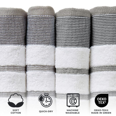 Linery Decorative Stripe 6-pc. Quick Dry Bath Towel Sets