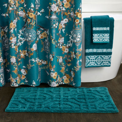 Saturday Knight Floral Lanterns Bath Rug