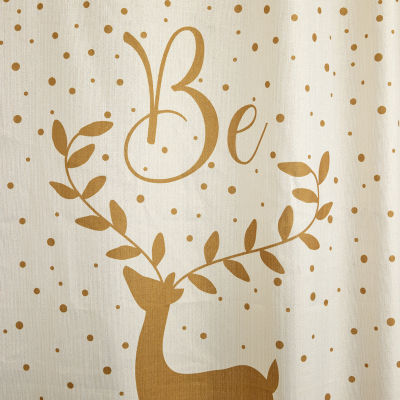 Saturday Knight Merry Reindeer Shower Curtain Set