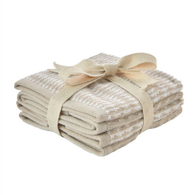 Terry Cloth Kitchen Towel & Washcloth 4 Pcs Combo Set