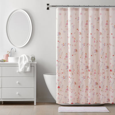 Under the Stars Kids Woodland Fairies Shower Curtain