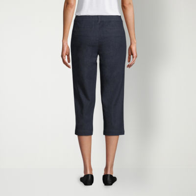 St. John's Bay Secretly Slender Womens Mid Rise Capri Pant