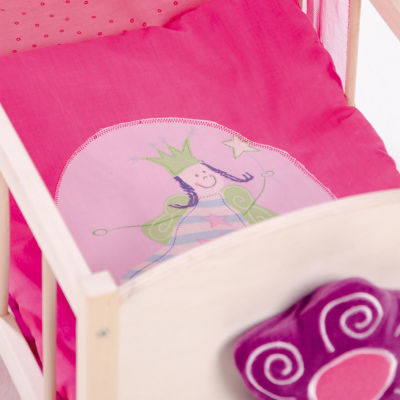 Roba-Kids Doll Canopy Bed: Happy Fee Baby Play