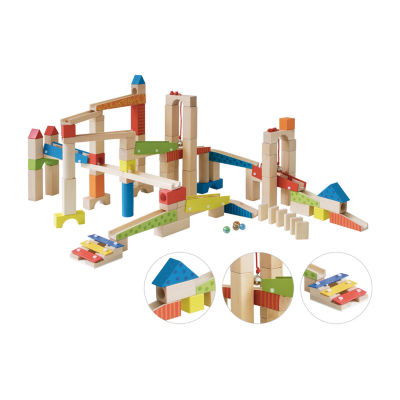 Wooden Marble Run Set