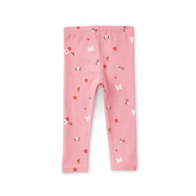 Okie Dokie Velour Baby Girls Mid Rise Full Length Leggings - JCPenney