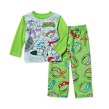 Teenage Mutant Ninja Turtle Baby Toddler Boy Cotton Tight Fit Short Sleeve  PJs, 2-Sets