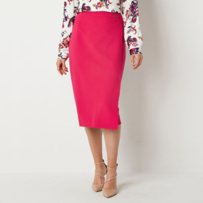 Liz Claiborne Ponte Womens Mid Rise Midi Pencil Skirt JCPenney
