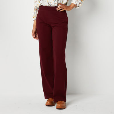 St. John's Bay Womens Mid Rise Slim Pant-Tall