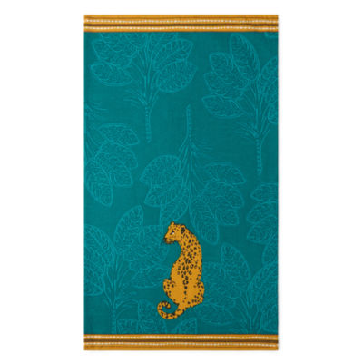 Distant Lands Turquoise Leopard 2-pc. Kitchen Towel