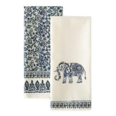 Distant Lands Elephant 2-pc. Kitchen Towel