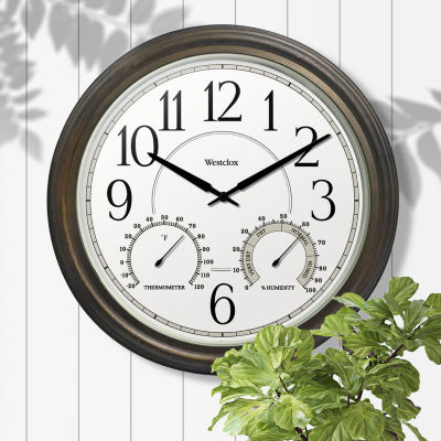 Westclox 20" Indoor/Outdoor Wall Clock