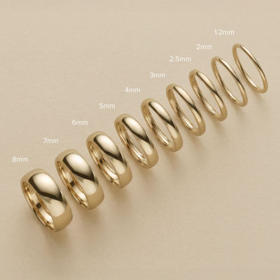 Womens 3MM 10K Gold Wedding Band
