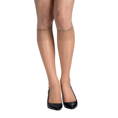 Hanes® Silk Reflections® 2-pk. Knee-High Sandalfoot Hosiery