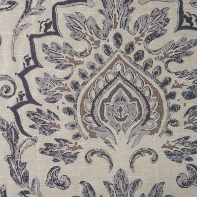 Max Blackout Mystique Print Grommet Top 100% Blackout Single Curtain Panel