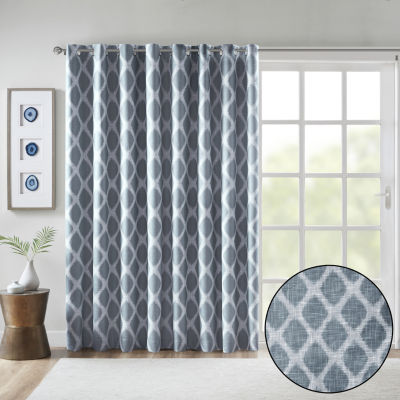 Sunsmart Kagen 100"W X 84"L Energy Saving Blackout Grommet Top Single Patio Door Curtain JCPenney