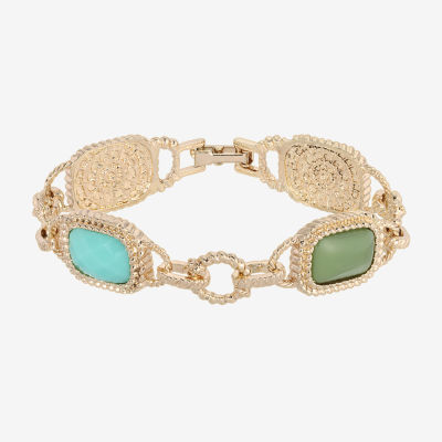 1928 Gold-Tone Womens Link Bracelet