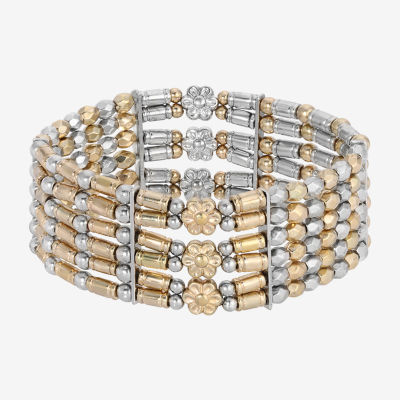 1928 Two-Tone Stretch Bracelet