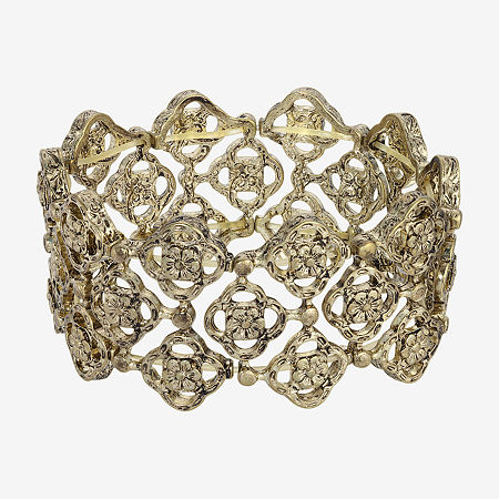1928 Womens Stretch Bracelet, One Size, Yellow
