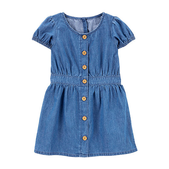Oshkosh Toddler Girls Short Sleeve A-Line Dress