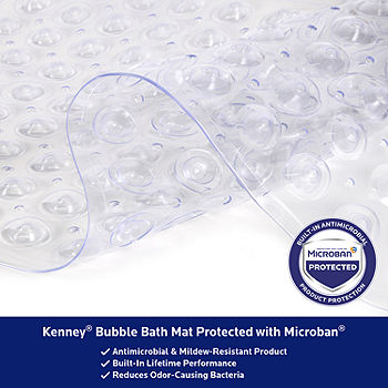 Kenney - Clear Bubble Microban PVC Bath Mat