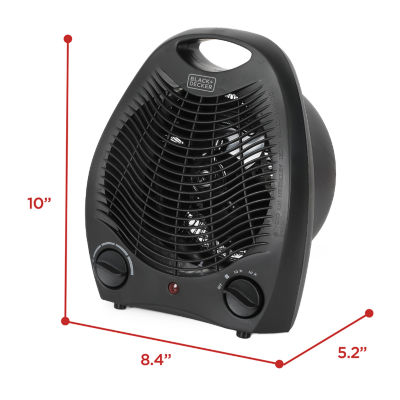 Black+Decker Bhd101B 1500-Watt Personal Desktop Heater 8.4 Inches