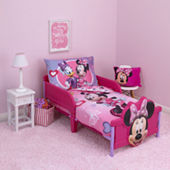 Disney Minnie Mouse 4-pc. Toddler Bedding Set, Color: Purple/pink - JCPenney