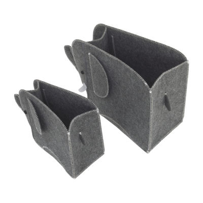 Nojo Little Love By Nojo Elephant 2-pc. Single Compartment Storage Bin