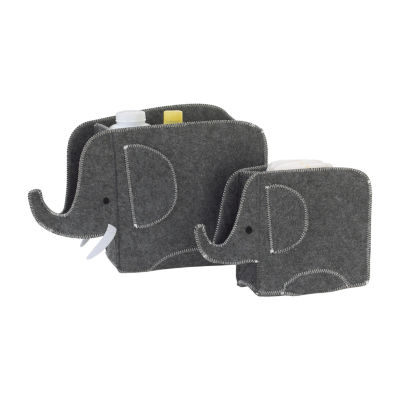 Nojo Little Love By Nojo Elephant 2-pc. Single Compartment Storage Bin