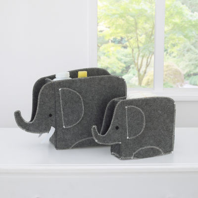 Nojo Little Love By Nojo Elephant 2-pc. Single Compartment Storage Bin