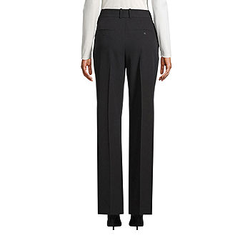 Calvin Klein Women Classic Fit Straight Leg Suit Pant, Black, 10
