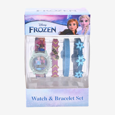 Disney Frozen Unisex Digital Multicolor 4-pc. Watch Boxed Set Fzn45120