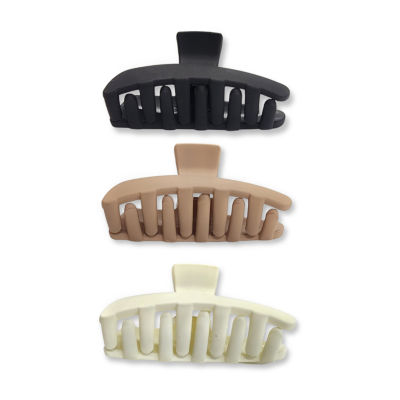 a.n.a Black Light Brown & Ivory Matte 3-pc. Claw Hair Clip