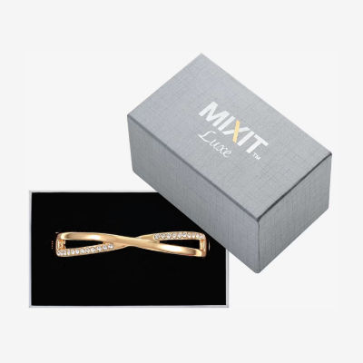 Mixit Gold Tone Crystal Bangle Bracelet