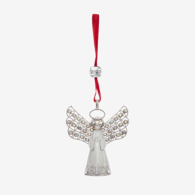 Monet Jewelry White And Silver Tone Angel Christmas Ornament, Color ...